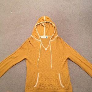 Anthropologie Sparrow Gold Sweater Size XL